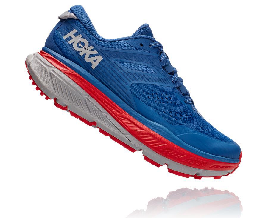 Hoka One One Trailove Tenisky Panske Modre - Stinson Atr 6 - 28591-XKRO